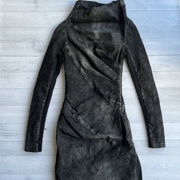 All Saints Dresses & Skirts - AllSaints Black Suede Luciano Dress US 2